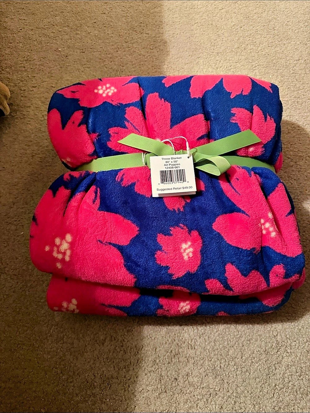 Vera Bradley Art Poppies Throw Blanket
